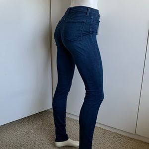 J Brand Maria Supreme size 28 dark wash high rise skinny blue jeans